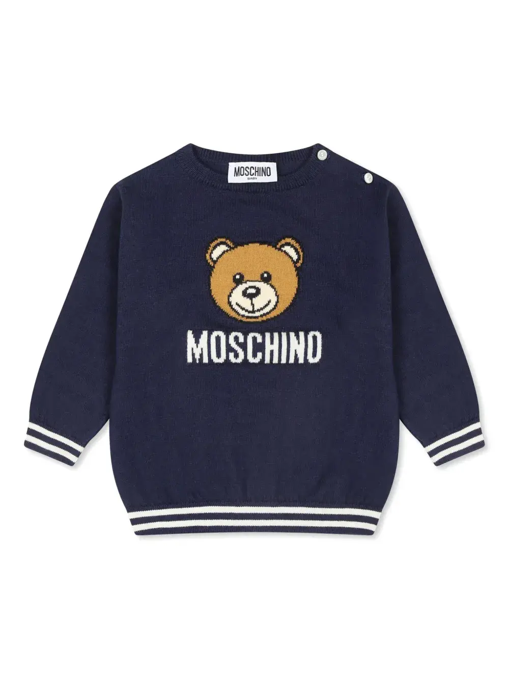 Джемпер с логотипом Moschino Kids, синий
Джемпер с логотипом Moschino Kids, синий