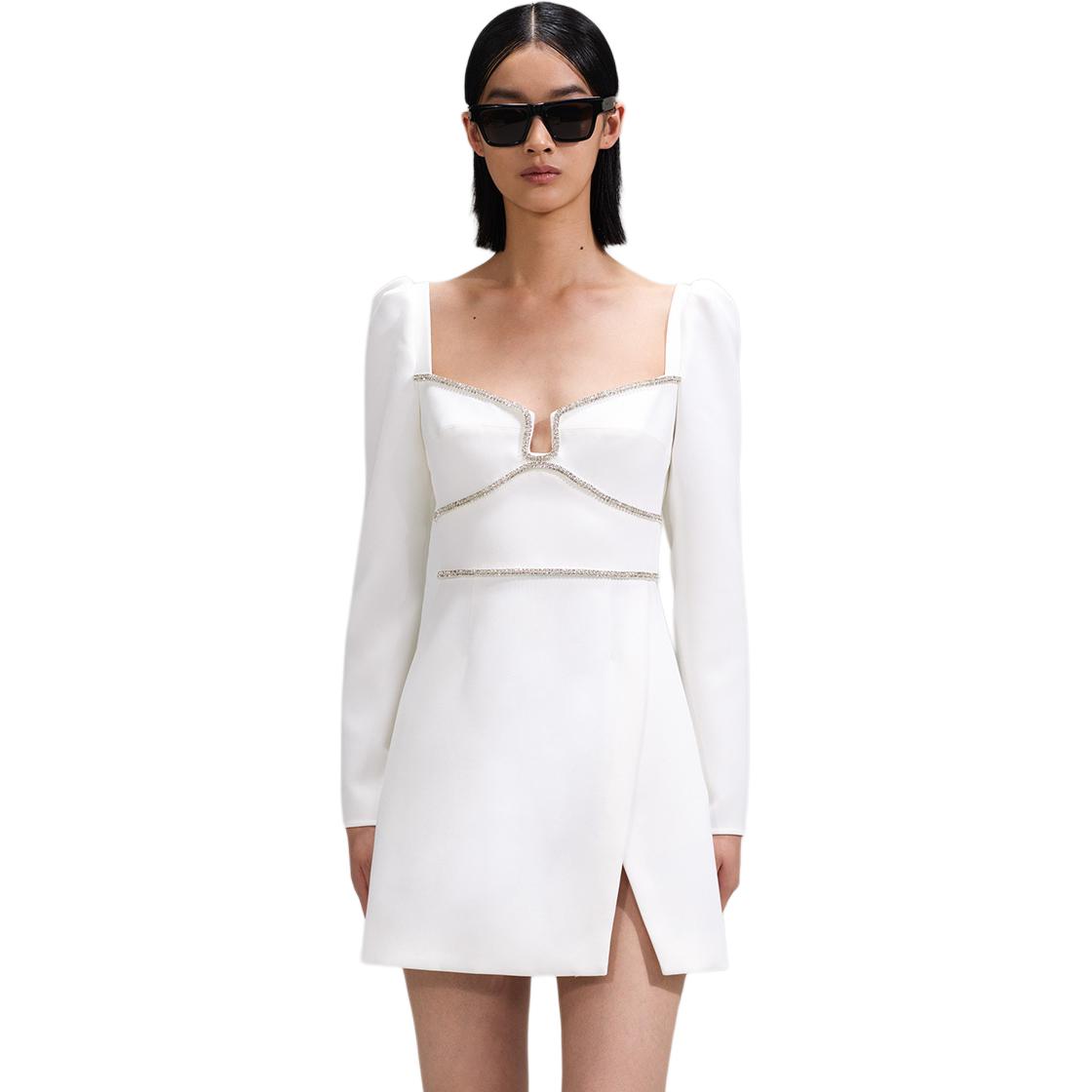 Self-Portrait Длинное Платье с Длинными Рукавами Женское Чисто-белое
Self-Portrait Длинное Платье с Длинными Рукавами Женское Чисто-белое