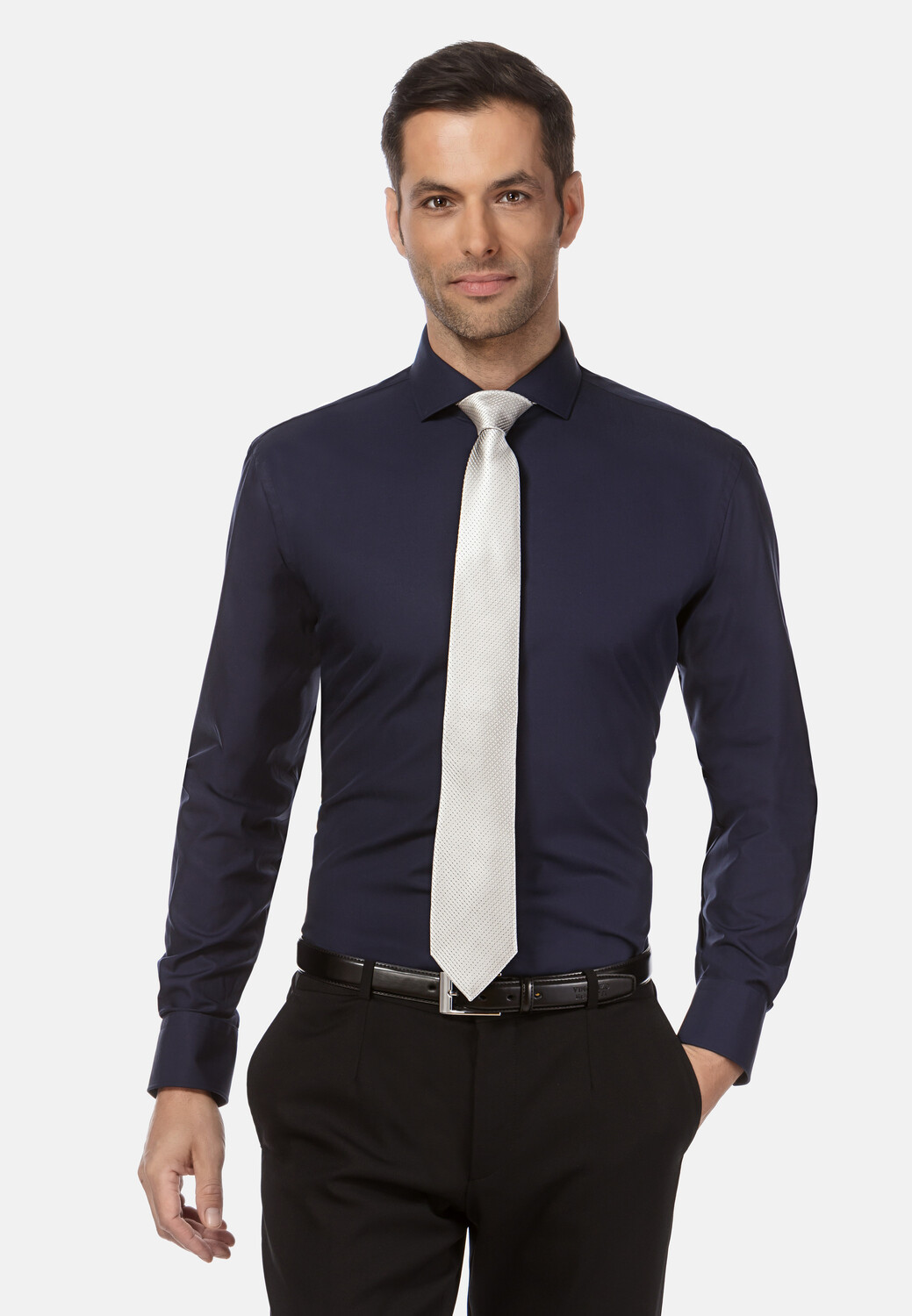 Рубашка Vincenzo Boretti tailliert, темно синий
Рубашка Vincenzo Boretti tailliert, темно синий