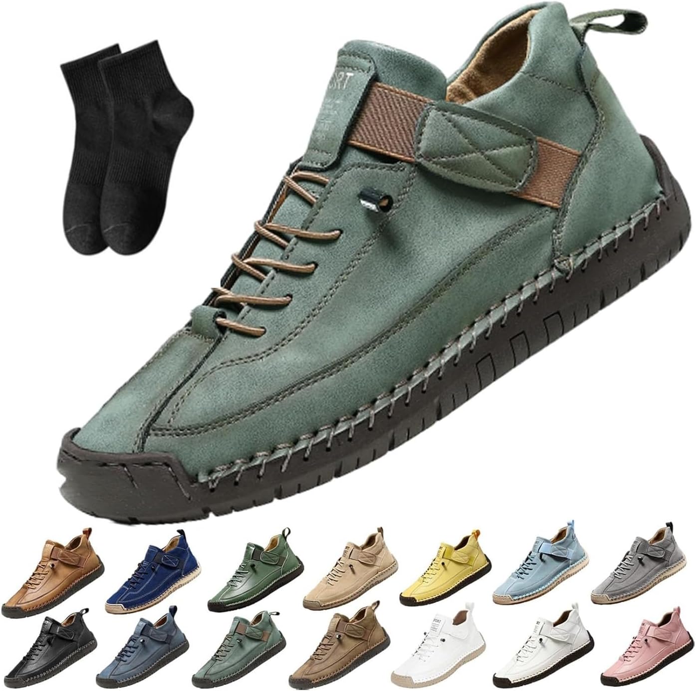 Женские кожаные кроссовки, женская ручная работа кожаные ортопедические удобные туфли - поддержка свода стопы, регулируемые комфортные ортопедические туфли, мягкие удобные слипоны Noworfewer, темно-зеленый
Женские кожаные кроссовки, женская ручная работа кожаные ортопедические удобные туфли - поддержка свода стопы, регулируемые комфортные ортопедические туфли, мягкие удобные слипоны Noworfewer, темно-зеленый