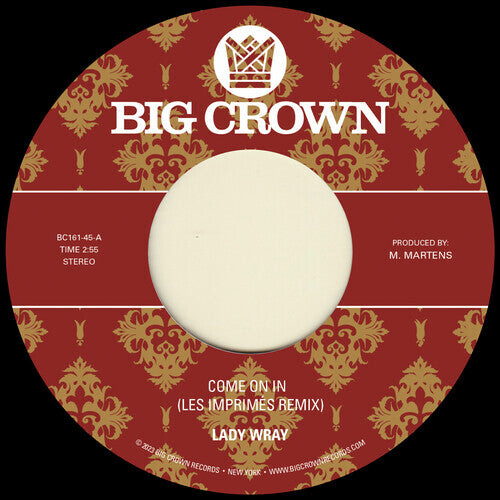 Сингл 7" Wray, Lady / Les Imprimes / Surprise Chef: Come On In (Les Imprimes Remix) / Under The Sun (Surprise Chef Remix)
Сингл 7" Wray, Lady / Les Imprimes / Surprise Chef: Come On In (Les Imprimes Remix) / Under The Sun (Surprise Chef Remix)