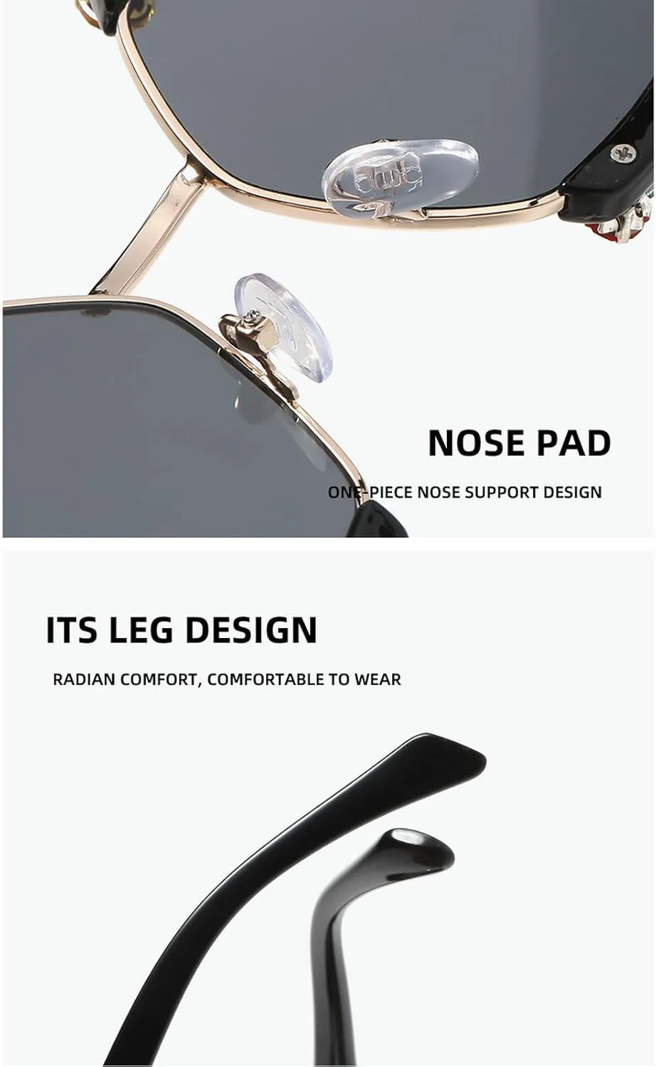 Женские солнцезащитные очки со стразами, модные, с крупными блестками, бриллиантовые, в полуметаллической оправе, нестандартной формы mincl, 2pcs-black&brown
Женские солнцезащитные очки со стразами, модные, с крупными блестками, бриллиантовые, в полуметаллической оправе, нестандартной формы mincl, 2pcs-black&brown