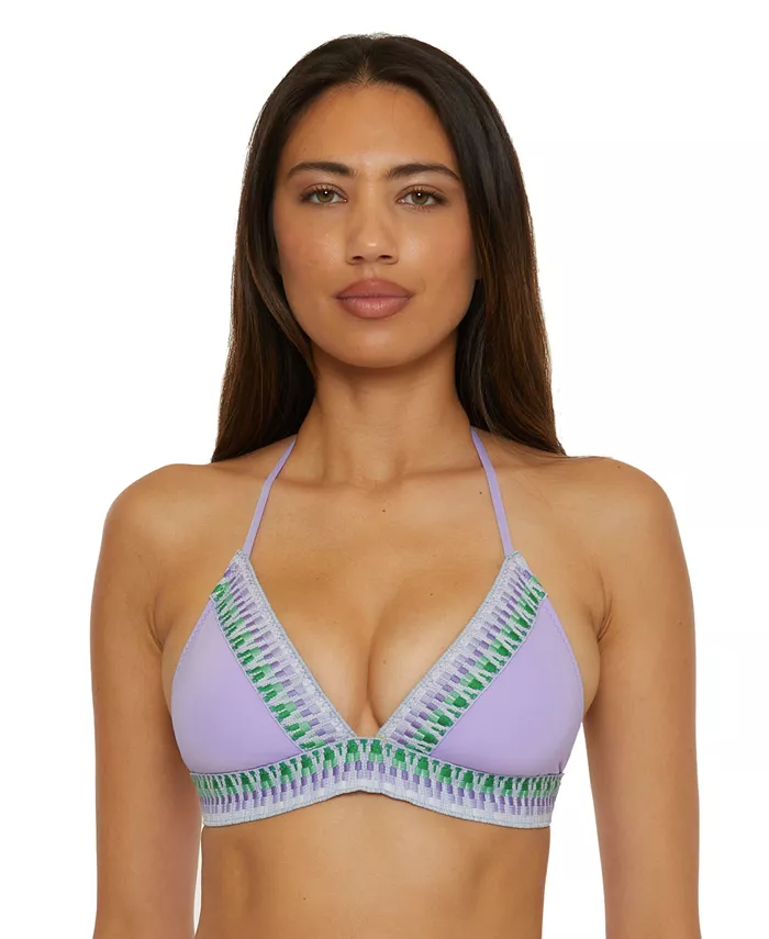 Женский топ-бикини Fiesta с V-образным вырезом и завязками на шее Becca, фиолетовый
Женский топ-бикини Fiesta с V-образным вырезом и завязками на шее Becca, фиолетовый