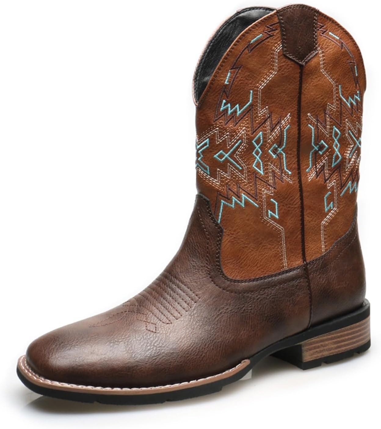 Мужские вышитые ковбойские сапоги в западном стиле, кожаные, без шнуровки, с противоскользящей подошвой, платформой, квадратным носком, повседневные сапоги для мужчин Generic, коричневый
Мужские вышитые ковбойские сапоги в западном стиле, кожаные, без шнуровки, с противоскользящей подошвой, платформой, квадратным носком, повседневные сапоги для мужчин Generic, коричневый