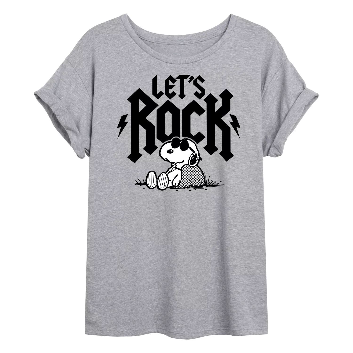 Детская футболка Peanuts Charlie Brown & Snoopy Lets Rock с струящимся рисунком Licensed Character
Детская футболка Peanuts Charlie Brown & Snoopy Lets Rock с струящимся рисунком Licensed Character