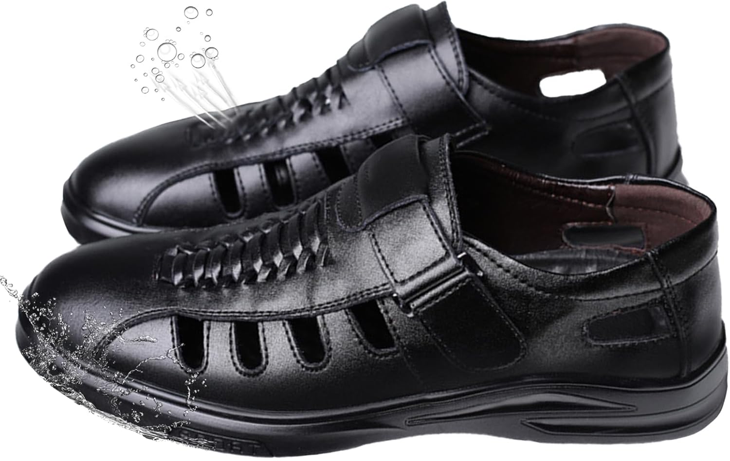 Мужские спортивные сандалии из кожи, регулируемые, легкие, дышащие, удобные для ходьбы, повседневные, для воды, пляжа, походов и кемпинга Generic, черный
Мужские спортивные сандалии из кожи, регулируемые, легкие, дышащие, удобные для ходьбы, повседневные, для воды, пляжа, походов и кемпинга Generic, черный