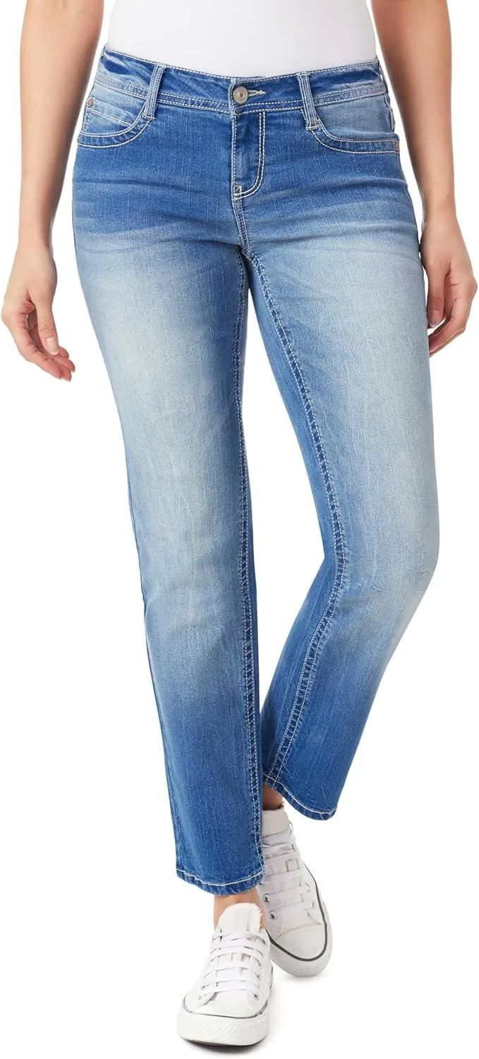 Женские джинсы WallFlower Feisty Curvy 30" Low Rise Straight Insta Stretch
Женские джинсы WallFlower Feisty Curvy 30" Low Rise Straight Insta Stretch