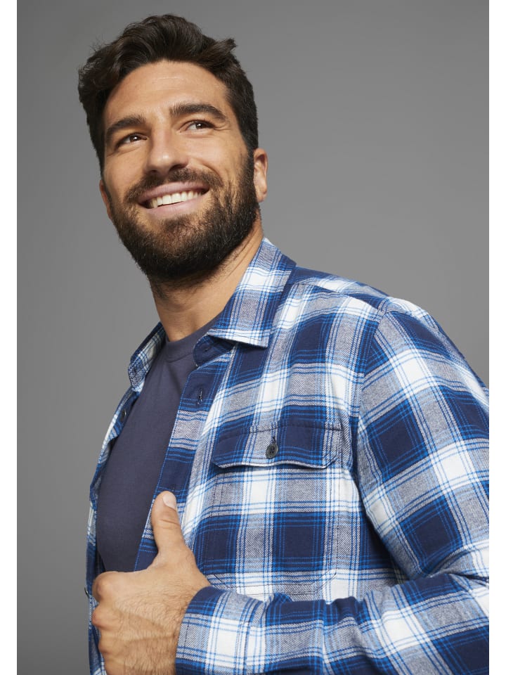 Man's World Синяя клетчатая фланелевая рубашка
Man's World Синяя клетчатая фланелевая рубашка