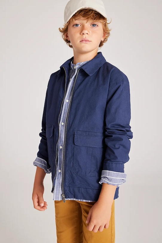 Детская куртка с добавлением льна Mayoral, темно-синий
Детская куртка с добавлением льна Mayoral, темно-синий