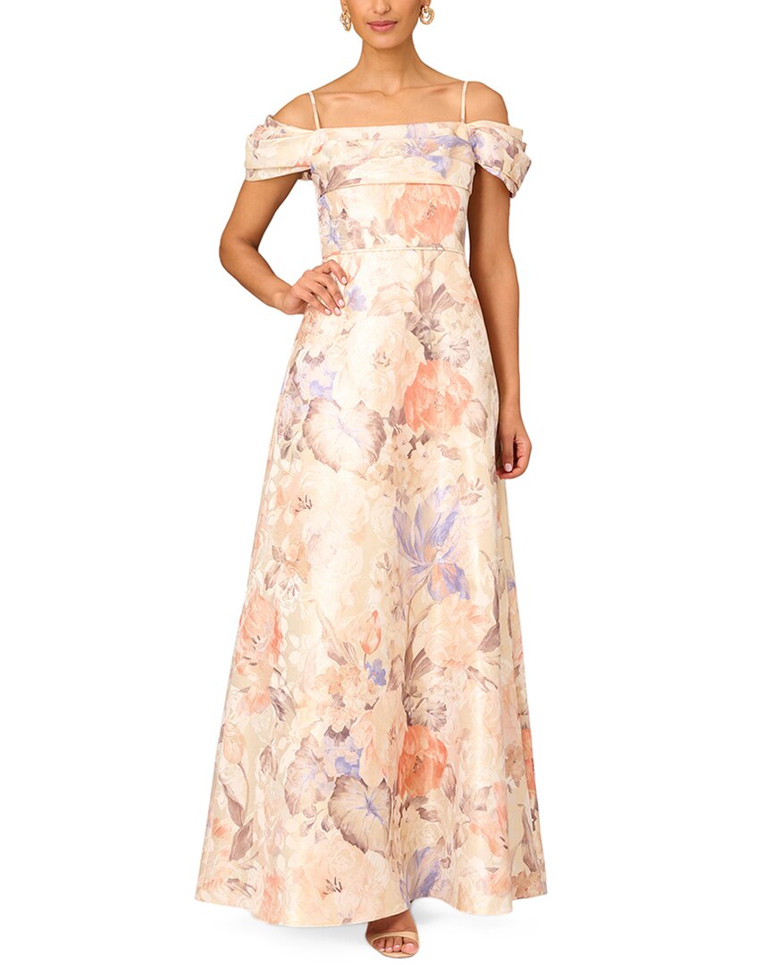 Платье Aidan Mattox с открытыми плечами и плиссированным лифом, коричневый
Платье Aidan Mattox с открытыми плечами и плиссированным лифом, коричневый