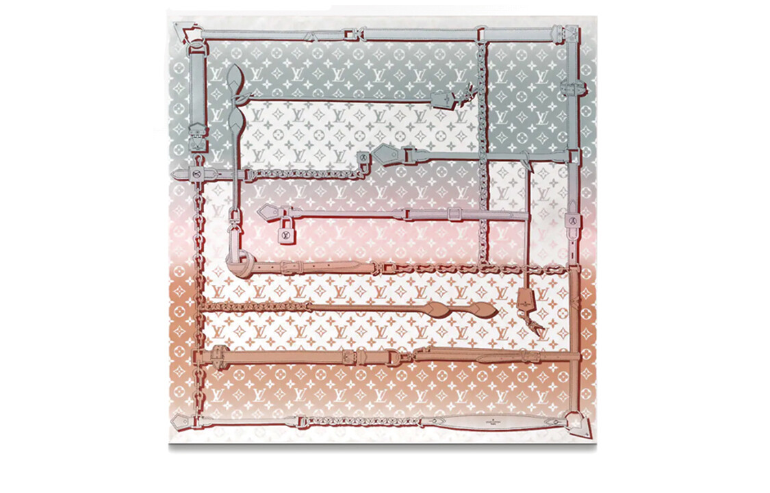 Шарф шелковый Louis Vuitton, розовый / белый
Шарф шелковый Louis Vuitton, розовый / белый