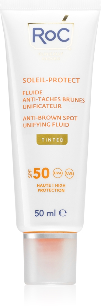 Soleil Protect Anti-Pink Spots Unisifying Fluid - тонированный, выравнивающий тон кожи флюид с SPF 50 Roc, su vitaminu c 50 мл
Soleil Protect Anti-Pink Spots Unisifying Fluid - тонированный, выравнивающий тон кожи флюид с SPF 50 Roc, su vitaminu c 50 мл