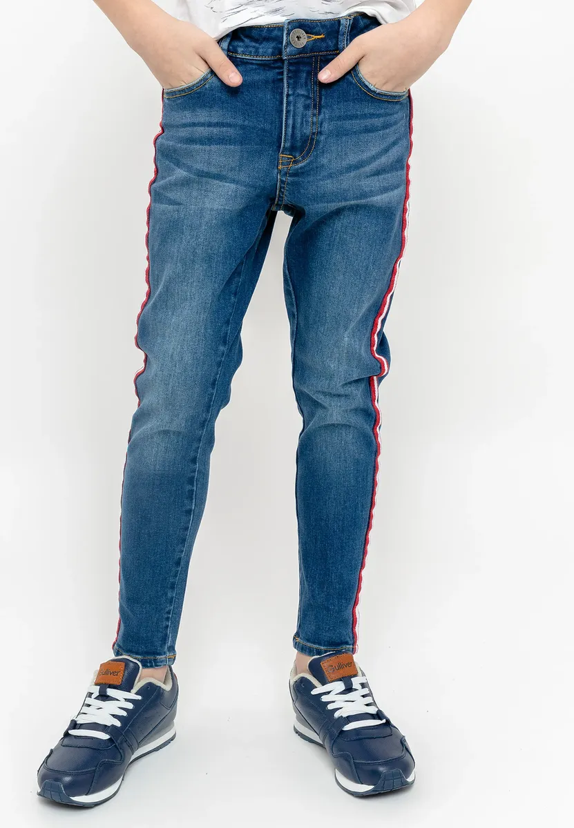 Удобные джинсы Gulliver "Casual Denim Pants" с контрастными полосками по бокам, синий
Удобные джинсы Gulliver "Casual Denim Pants" с контрастными полосками по бокам, синий