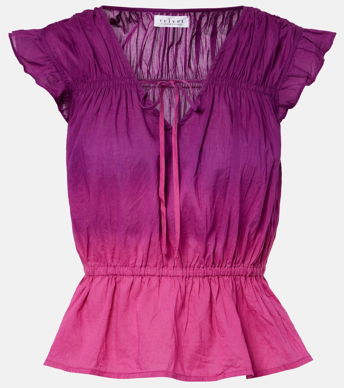 Kaia собранный хлопковый топ Velvet, Fuchsia
Kaia собранный хлопковый топ Velvet, Fuchsia