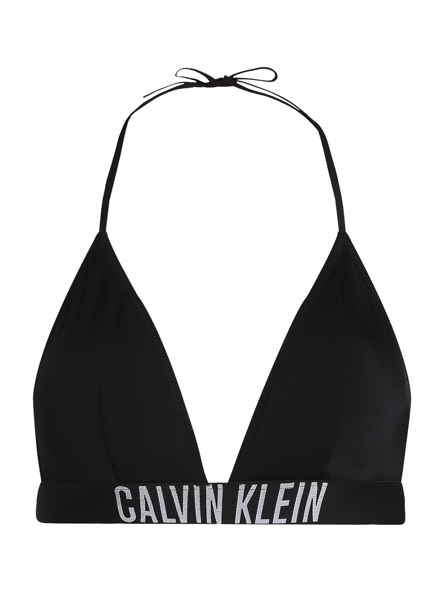 Треугольный топ бикини Calvin Klein Swimwear, черный 
Треугольный топ бикини Calvin Klein Swimwear, черный