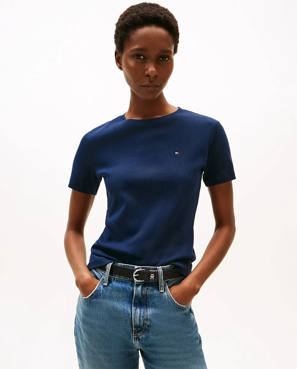 Женская футболка Slim Cody с короткими рукавами и круглым вырезом Tommy Hilfiger, темно-синий
Женская футболка Slim Cody с короткими рукавами и круглым вырезом Tommy Hilfiger, темно-синий