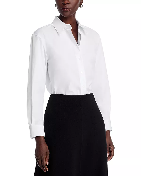 Рубашка приталенного кроя с зауженной талией Lafayette 148 New York, белый
Рубашка приталенного кроя с зауженной талией Lafayette 148 New York, белый