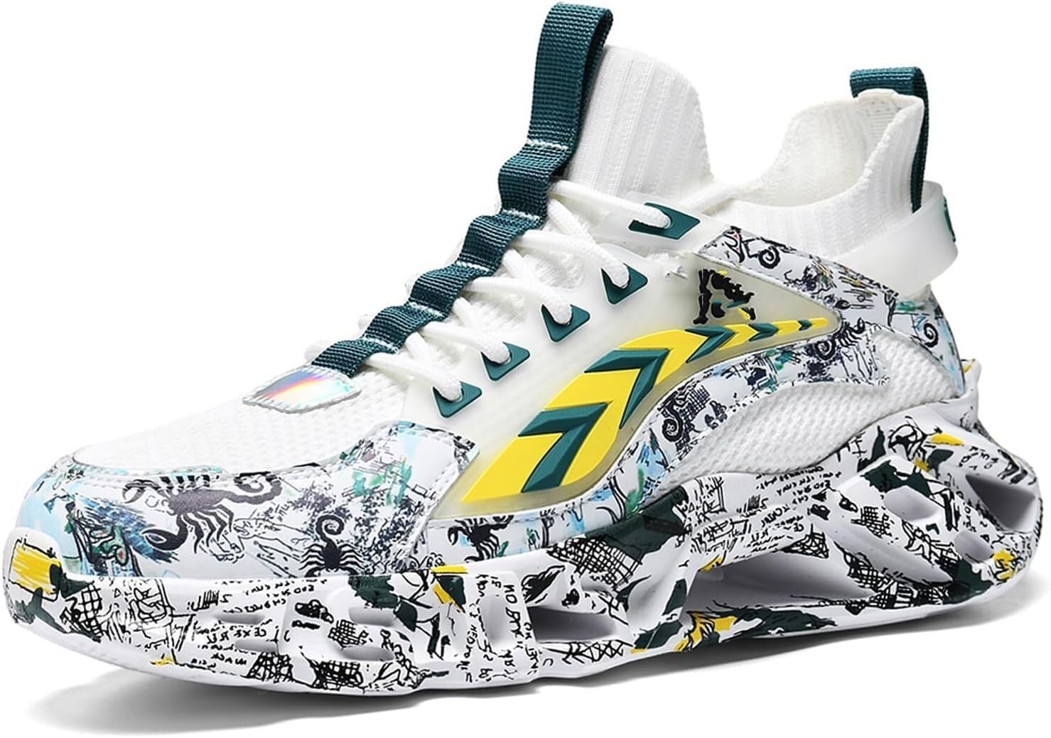 Мужские легкие износостойкие амортизирующие баскетбольные кроссовки для захвата, повседневные спортивные и прогулочные обувь Solastride, желтый
Мужские легкие износостойкие амортизирующие баскетбольные кроссовки для захвата, повседневные спортивные и прогулочные обувь Solastride, желтый