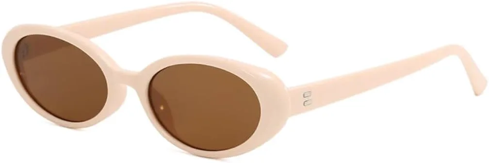 Модные маленькие овальные солнцезащитные очки для женщин и мужчин с заклепками, в стиле ретро, роскошные, с защитой от УФ-излучения UV400 UATXTAU, Beige
Модные маленькие овальные солнцезащитные очки для женщин и мужчин с заклепками, в стиле ретро, роскошные, с защитой от УФ-излучения UV400 UATXTAU, Beige