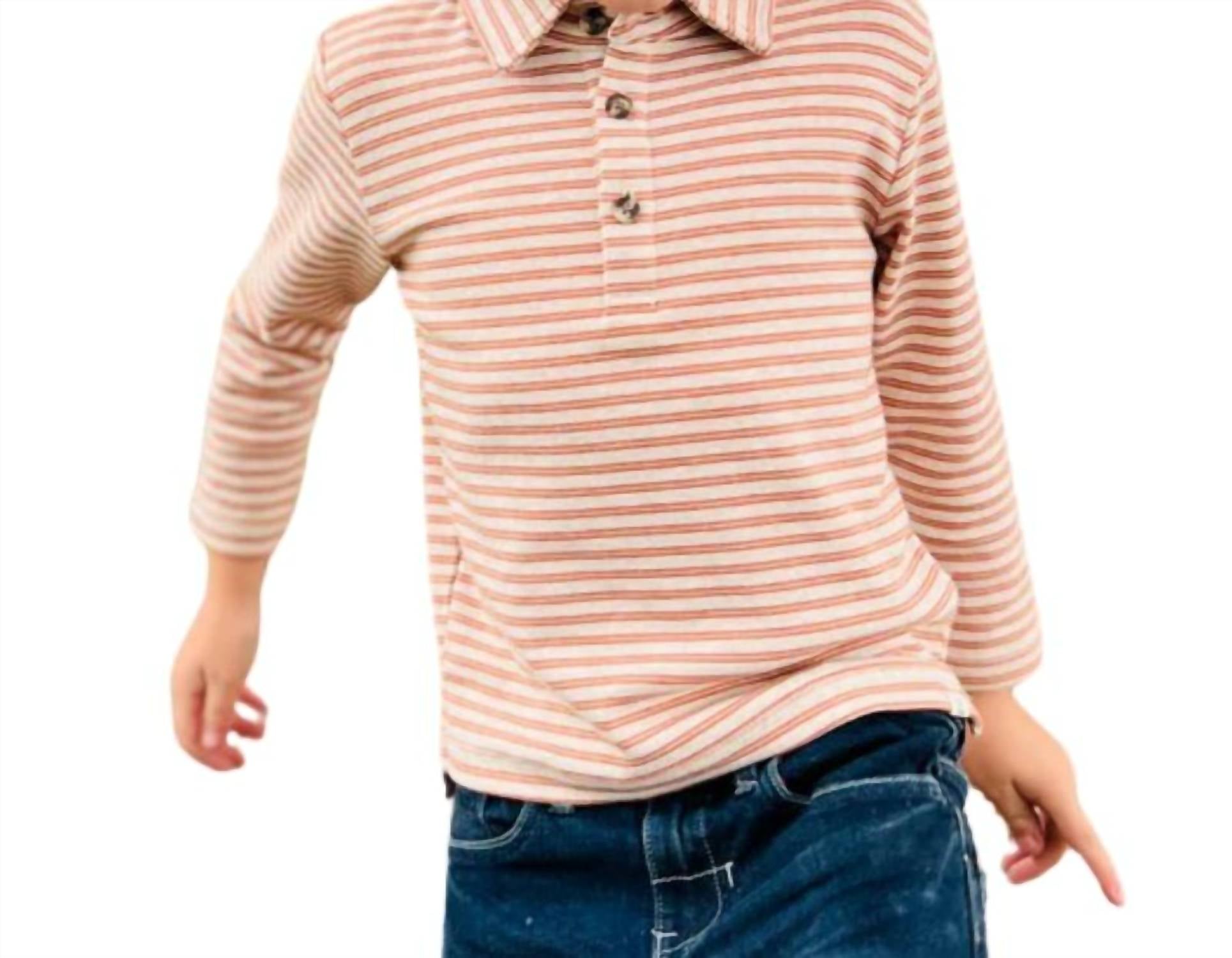 Детский поло Spencer в цвете тыква/белый ME & HENRY
Детский поло Spencer в цвете тыква/белый ME & HENRY