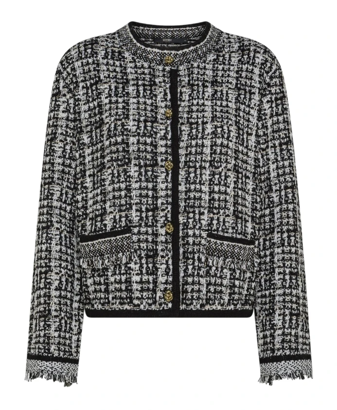 Кардиган с воротником-стойкой и фактурной отделкой. Seventy, черный
Кардиган с воротником-стойкой и фактурной отделкой. Seventy, черный