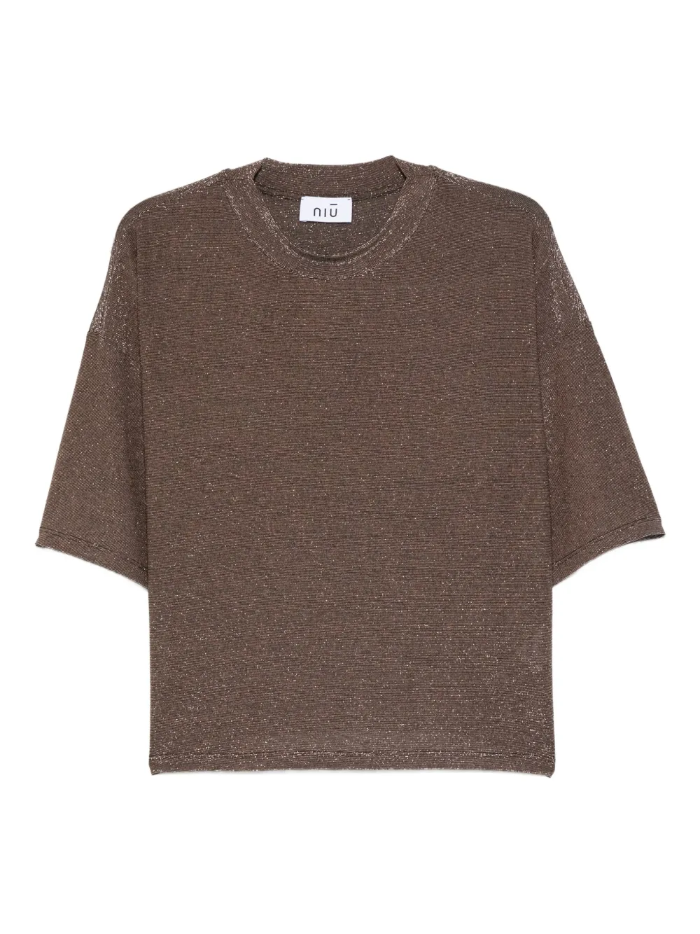 Футболка с блестками Niu, коричневый
Футболка с блестками Niu, коричневый