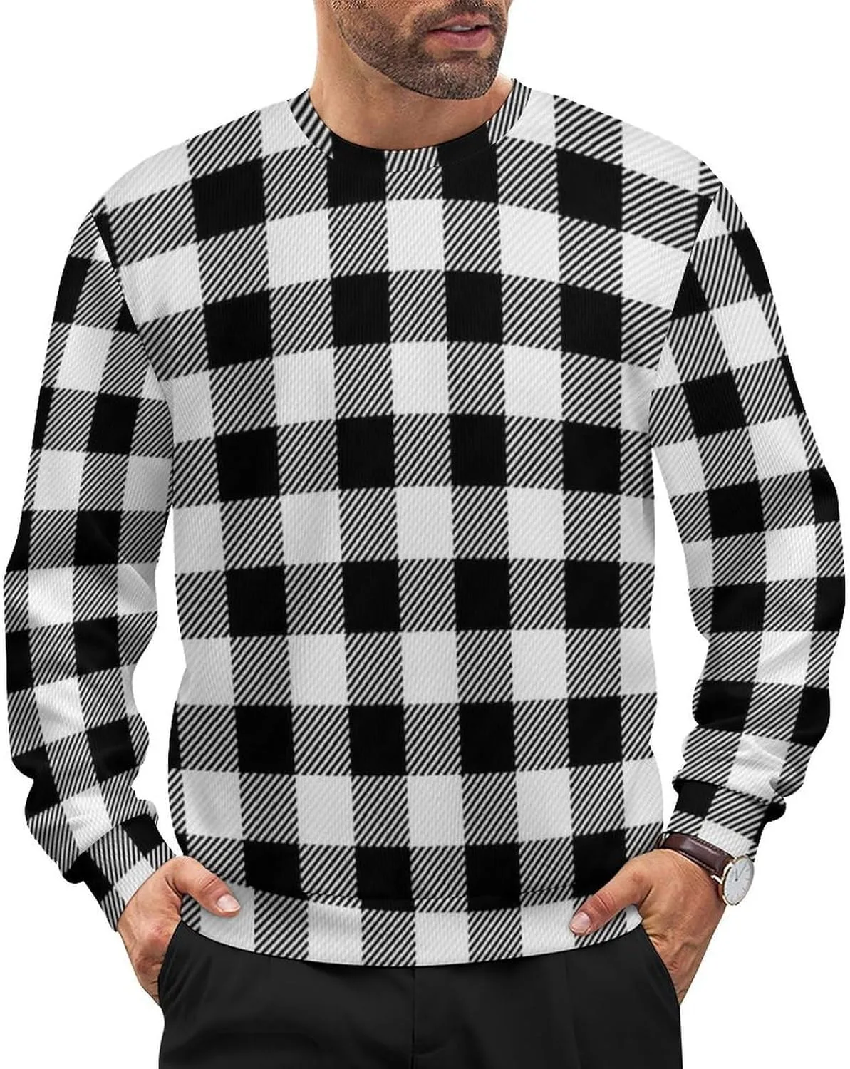 Мужской свитер свободного кроя с длинными рукавами Meaudiwes
Мужской свитер свободного кроя с длинными рукавами Meaudiwes