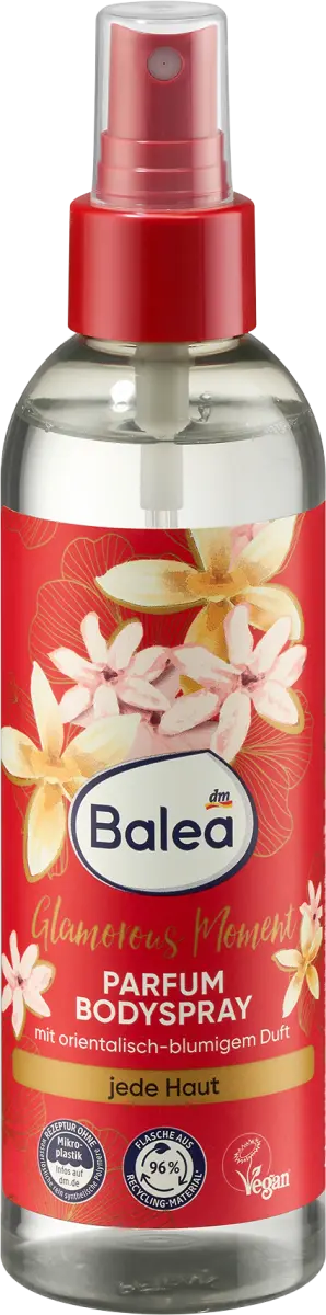Парфюмированный спрей для тела Glamorous Moment 200мл Balea
Парфюмированный спрей для тела Glamorous Moment 200мл Balea