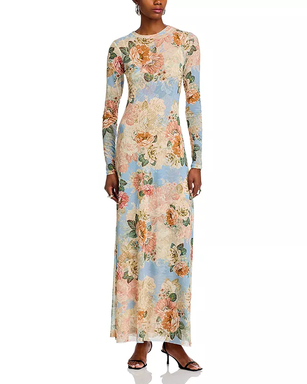 Сетчатое платье Paola с круглым вырезом Afrm, мультиколор
Сетчатое платье Paola с круглым вырезом Afrm, мультиколор