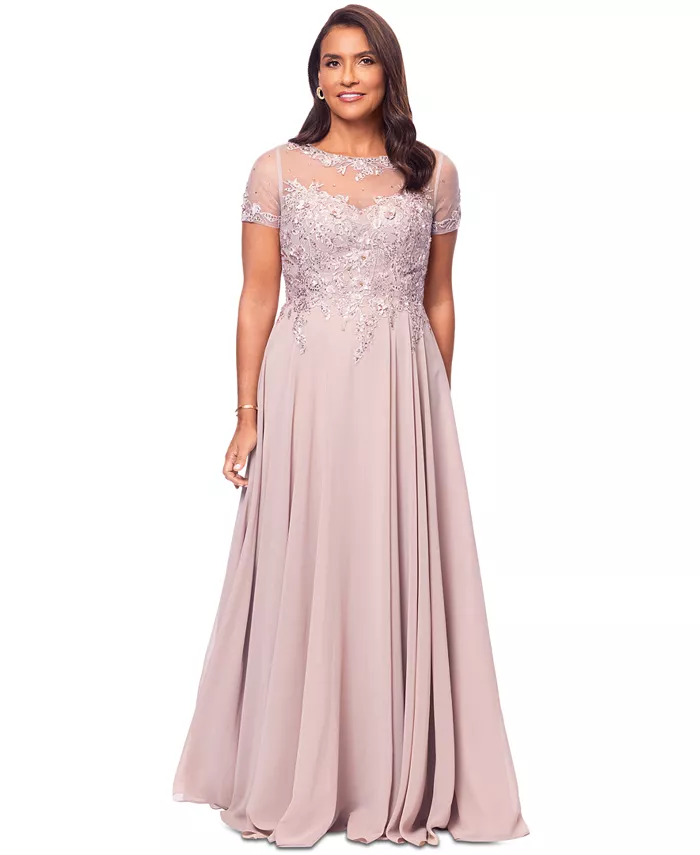 Маленькое платье с иллюзорным корсетом и декоративными элементами XSCAPE, коричневый/бежевый
Маленькое платье с иллюзорным корсетом и декоративными элементами XSCAPE, коричневый/бежевый