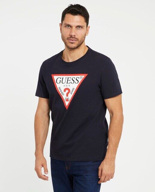 Мужская футболка с круглым вырезом и короткими рукавами Guess, индиго
Мужская футболка с круглым вырезом и короткими рукавами Guess, индиго