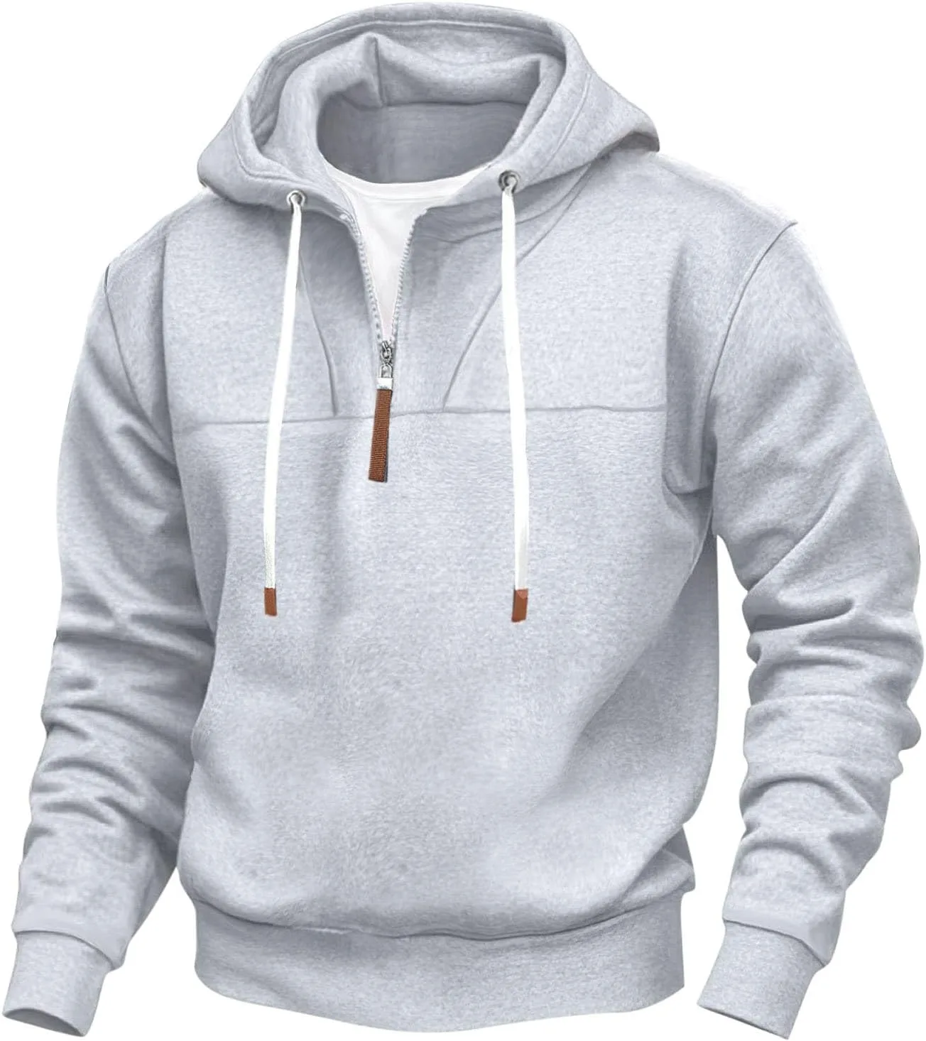 Толстовка с капюшоном и молнией на четверть для мужчин, Casual, свободный крой
Толстовка с капюшоном и молнией на четверть для мужчин, Casual, свободный крой