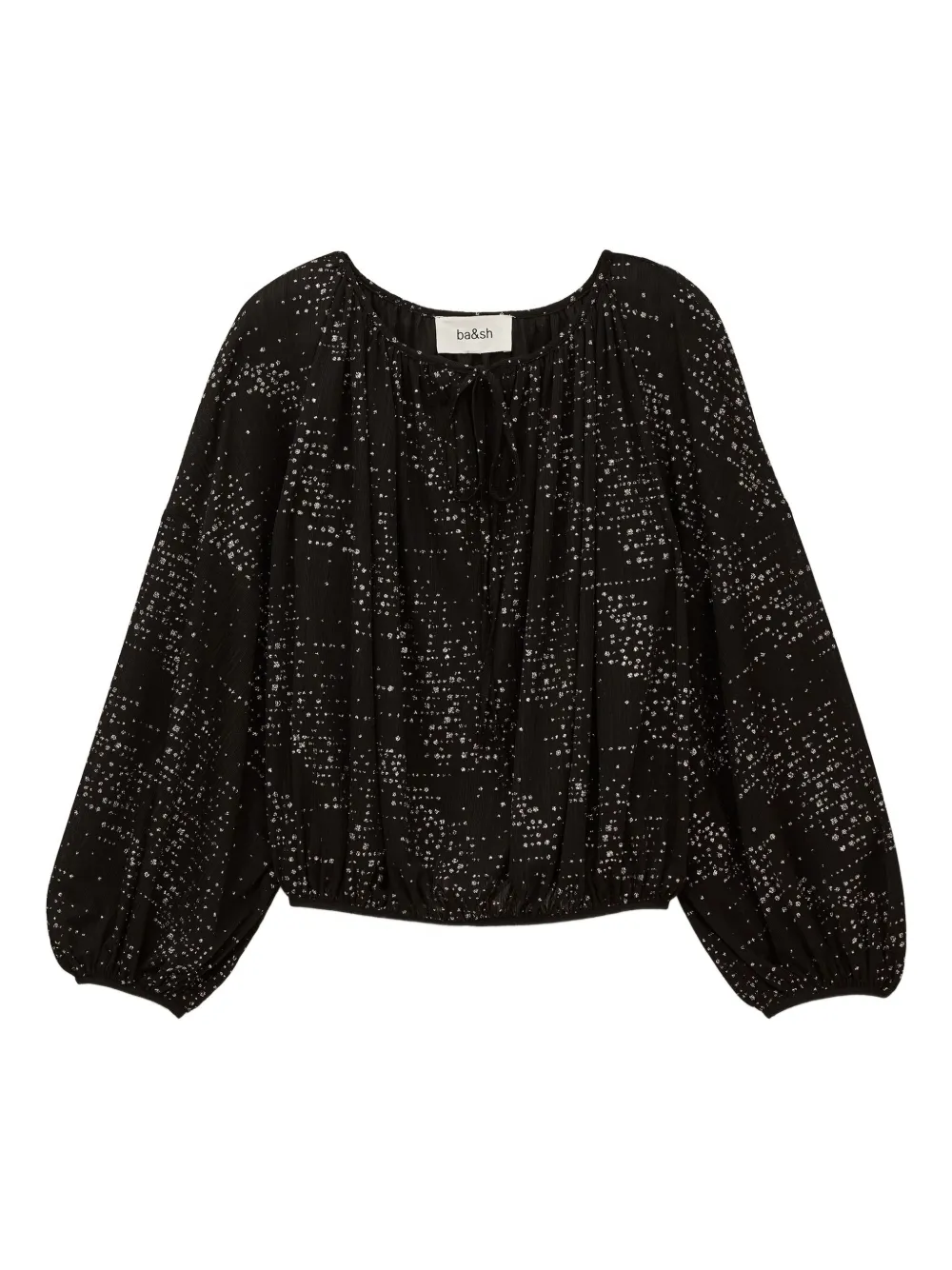 Топ Torny с узором и завязками Ba&Sh, черный
Топ Torny с узором и завязками Ba&Sh, черный