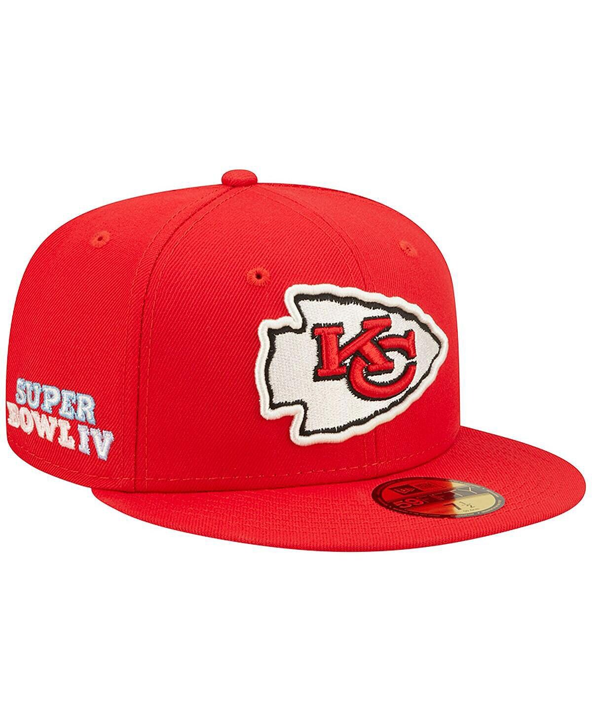 Мужская красная кепка Kansas City Chiefs Super Bowl IV Pop 59FIFTY New Era
Мужская красная кепка Kansas City Chiefs Super Bowl IV Pop 59FIFTY New Era