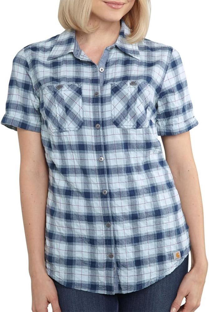 Carhartt Женская Короткая Рукав Хлопковая Броган Рубашка, Ether
Carhartt Женская Короткая Рукав Хлопковая Броган Рубашка, Ether
