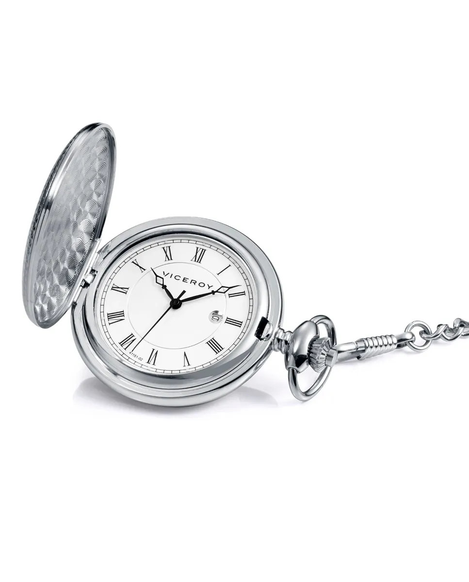 Мужские карманные часы Pocket со стальным корпусом Viceroy, серебряный
Мужские карманные часы Pocket со стальным корпусом Viceroy, серебряный
