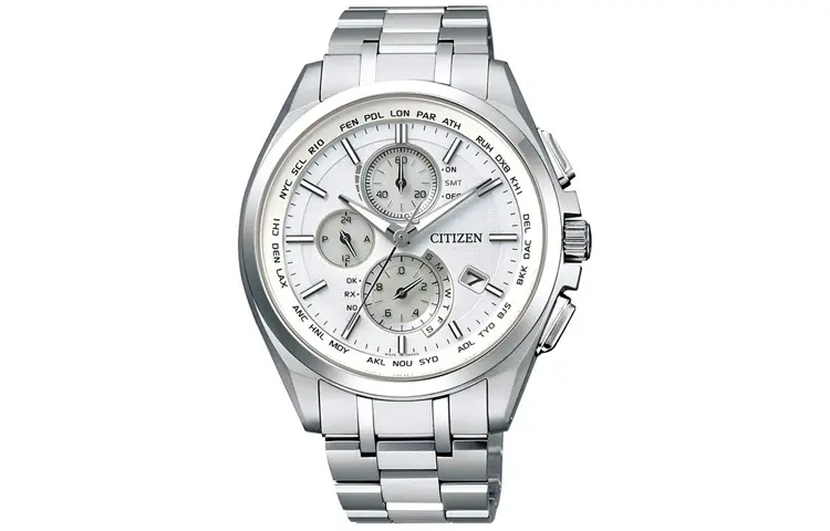 CITIZEN Attesa Collection световая подзарядка кварцевый механизм титановый ремешок мужские часы белый циферблат AT8040 57A
CITIZEN Attesa Collection световая подзарядка кварцевый механизм титановый ремешок мужские часы белый циферблат AT8040 57A