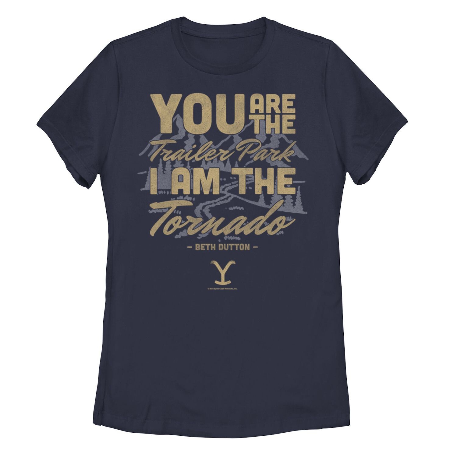 Футболка с рисунком «You Are The Trailer Park I Am The Tornado» для юниоров «Йеллоустоун» Licensed Character
Футболка с рисунком «You Are The Trailer Park I Am The Tornado» для юниоров «Йеллоустоун» Licensed Character