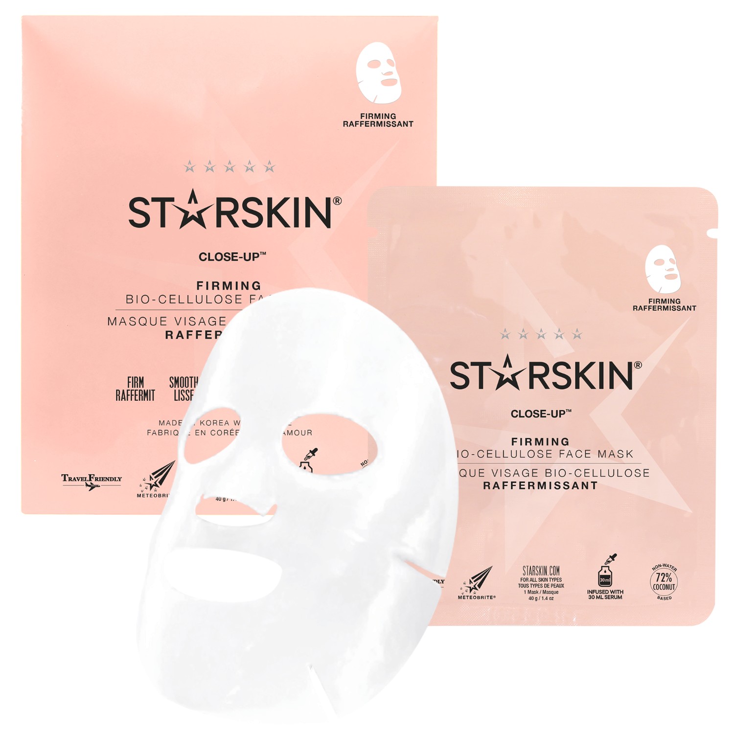 Маска для лица close-up coconut bio-cellulose firming face mask Starskin, объем 30 мл
Маска для лица close-up coconut bio-cellulose firming face mask Starskin, объем 30 мл