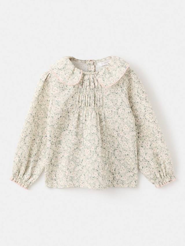 Детская блузка с длинными рукавами из чистой хлопка с цветочным принтом Mango, Green
Детская блузка с длинными рукавами из чистой хлопка с цветочным принтом Mango, Green