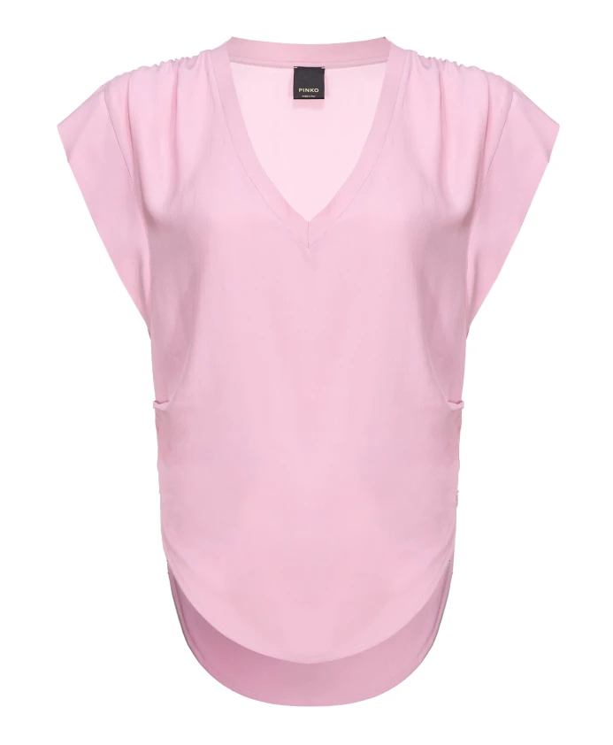 Блузка из струящегося смесового шелка Pinko, фиолетовый
Блузка из струящегося смесового шелка Pinko, фиолетовый