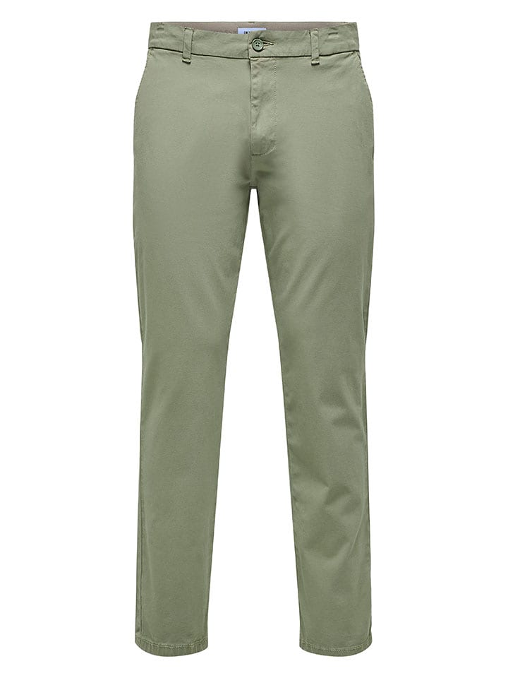 Брюки чинос ONLY & SONS, хаки
Брюки чинос ONLY & SONS, хаки