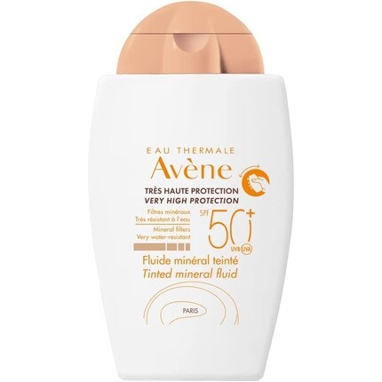 Тонирующий минеральный флюид Spf50+ 40мл, Avene
Тонирующий минеральный флюид Spf50+ 40мл, Avene