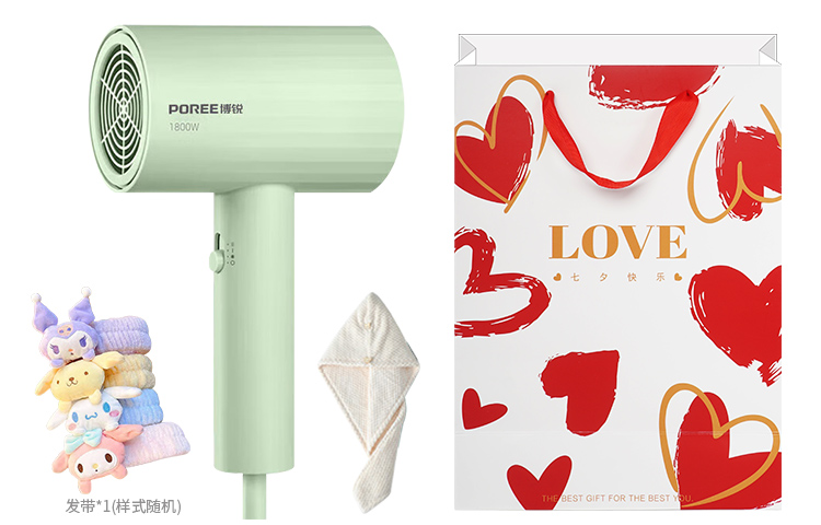 Фен для волос Poree, Mint Green (Cartoon Care Set) 
Фен для волос Poree, Mint Green (Cartoon Care Set)