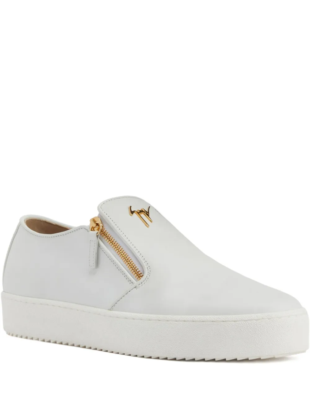 Слипоны с молниями Giuseppe Zanotti, белый
Слипоны с молниями Giuseppe Zanotti, белый