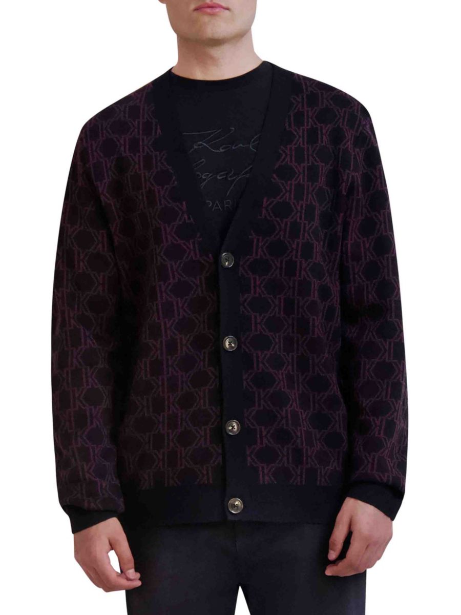 Кардиган с монограммным принтом Karl Lagerfeld Paris, бордовый
Кардиган с монограммным принтом Karl Lagerfeld Paris, бордовый