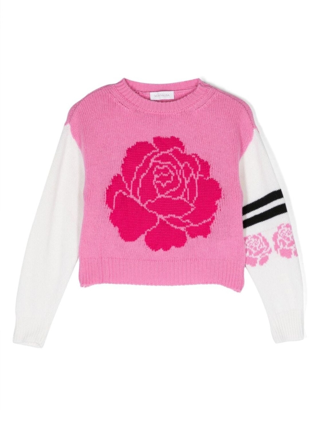 Monnalisa шерстяной джемпер с круглым вырезом, розовый
Monnalisa шерстяной джемпер с круглым вырезом, розовый