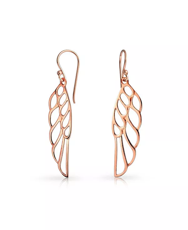 Духовные религиозные серьги-подвески в виде крыльев ангела с перьями из стерлингового серебра Bling Jewelry, rose
Духовные религиозные серьги-подвески в виде крыльев ангела с перьями из стерлингового серебра Bling Jewelry, rose