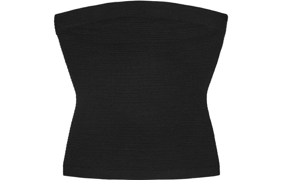 Топ без бретелек женский черный Cos 
Топ без бретелек женский черный Cos