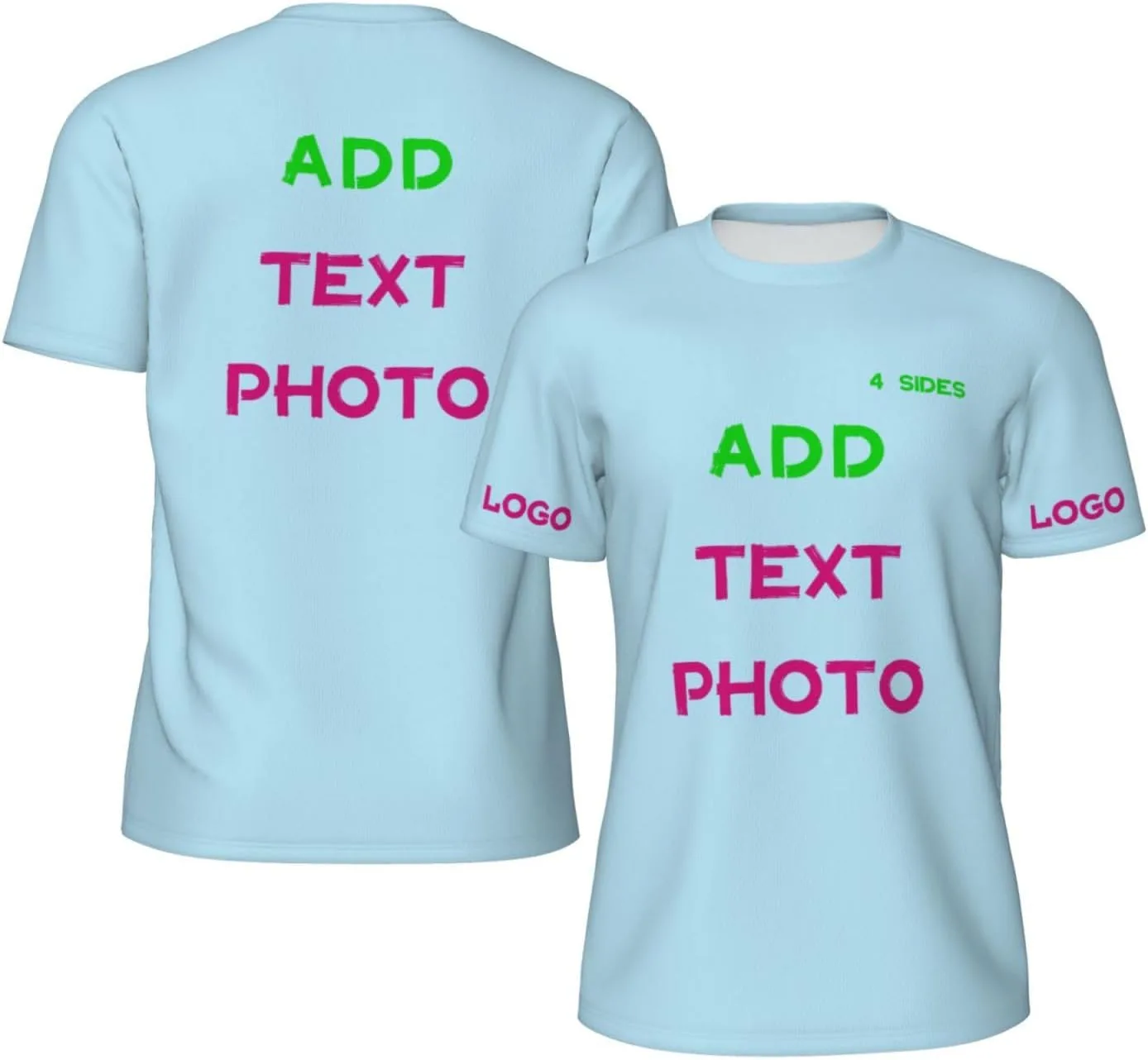 Футболка Custom с принтом на 4 сторонах и логотипом
Футболка Custom с принтом на 4 сторонах и логотипом